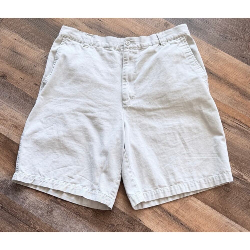 Sun River Men’s Khaki Cotton Shorts Size 36 Classic Casual